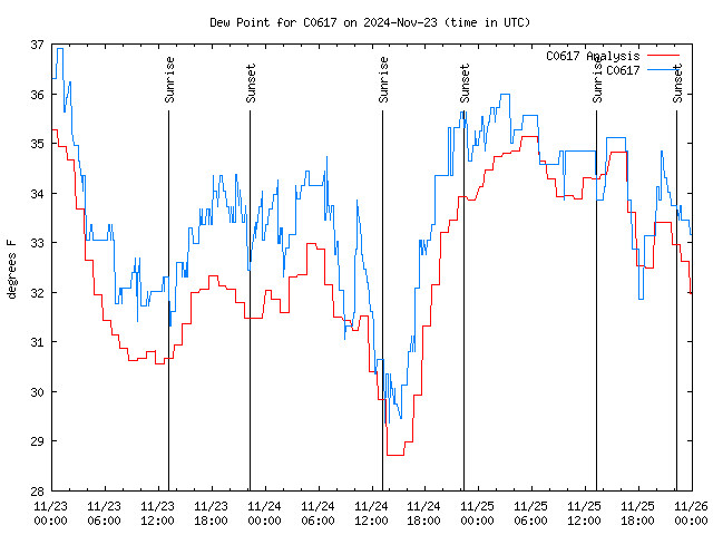 Latest daily graph