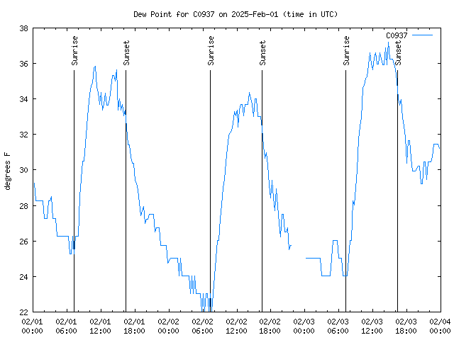 Latest daily graph