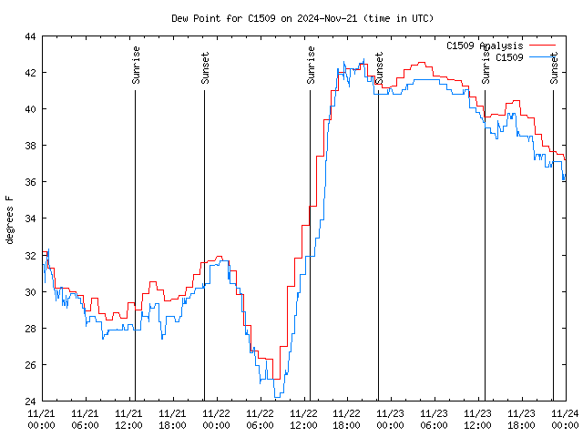 Latest daily graph