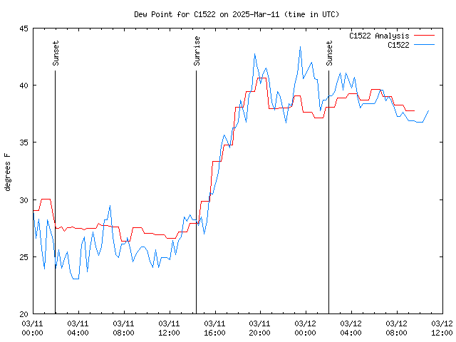 Latest daily graph