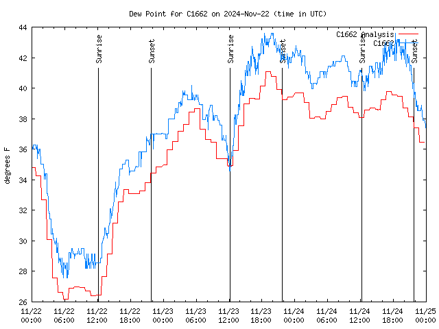 Latest daily graph