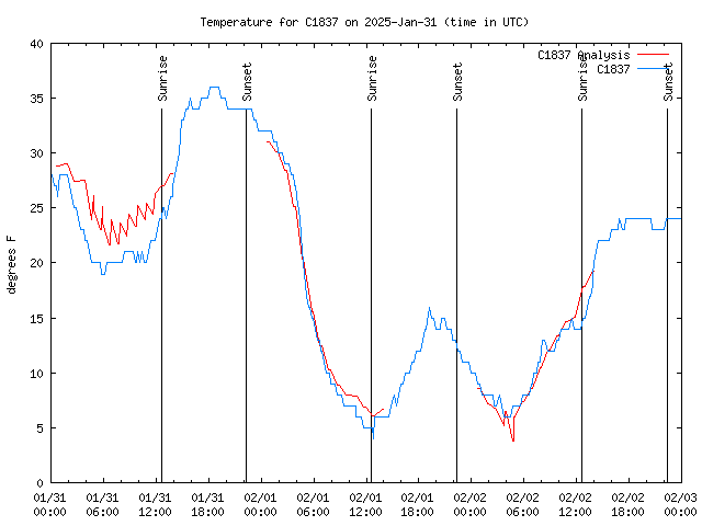 Latest daily graph