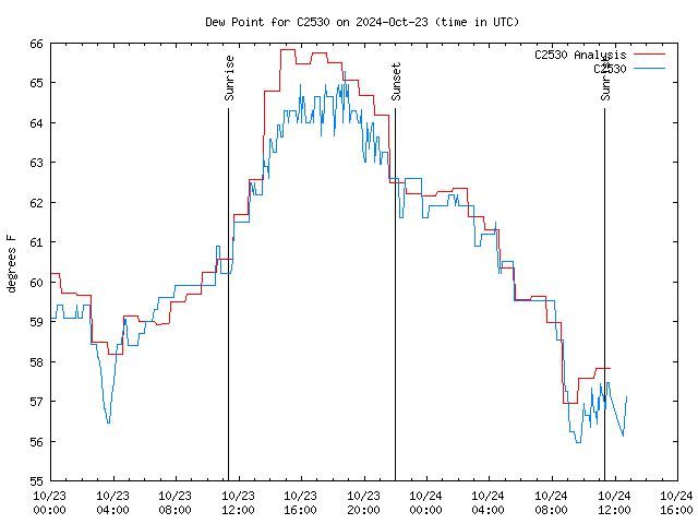 Latest daily graph