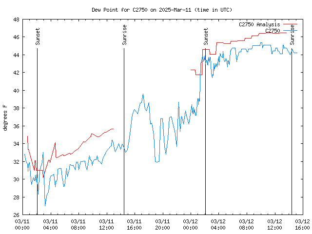 Latest daily graph