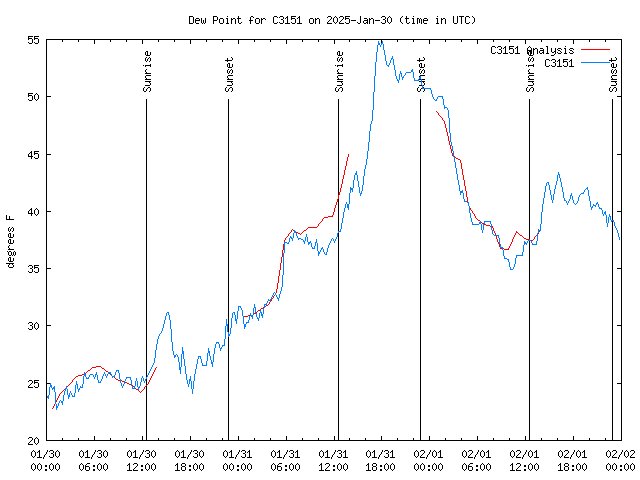 Latest daily graph