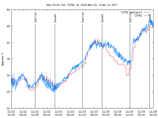 Latest daily graph