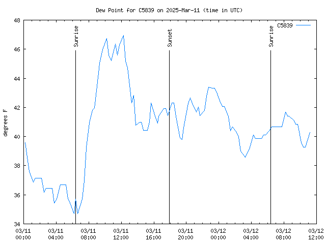 Latest daily graph