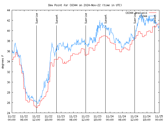 Latest daily graph