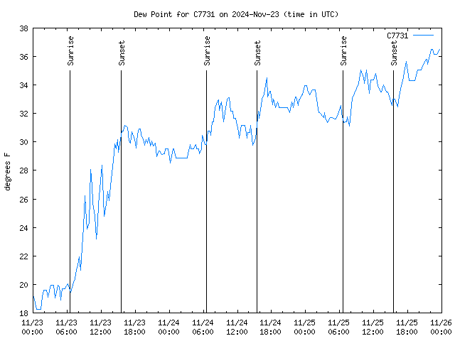 Latest daily graph