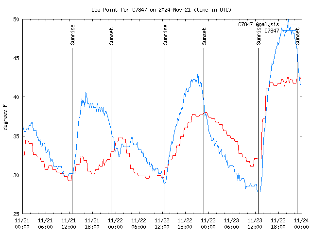 Latest daily graph