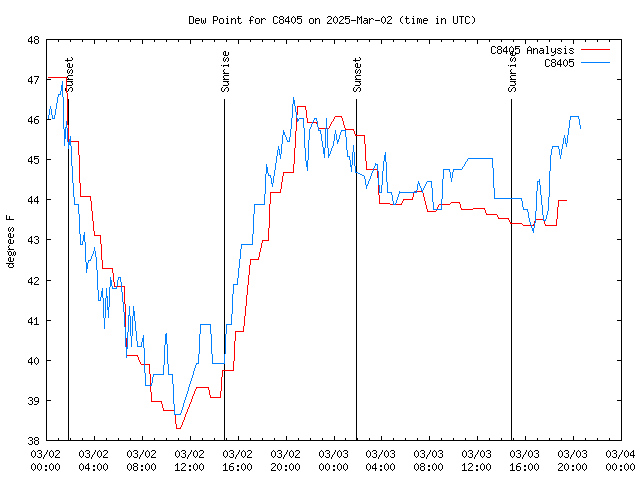 Latest daily graph