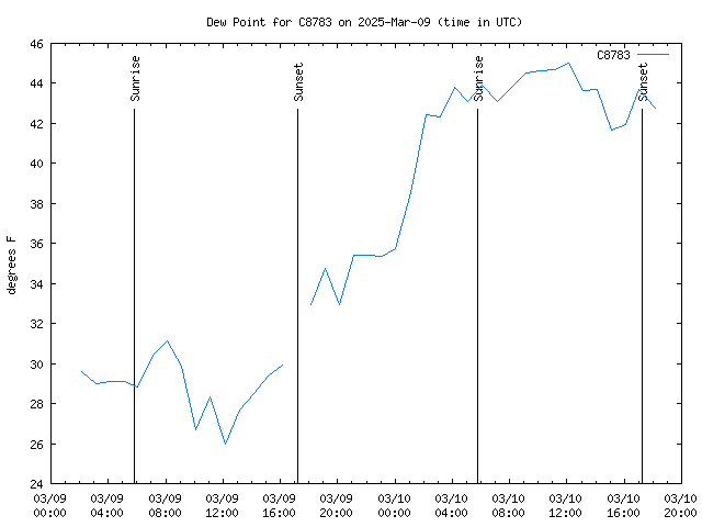 Latest daily graph