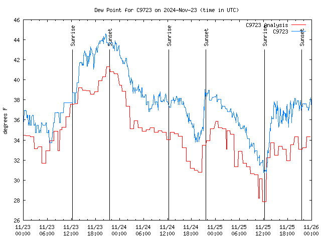 Latest daily graph