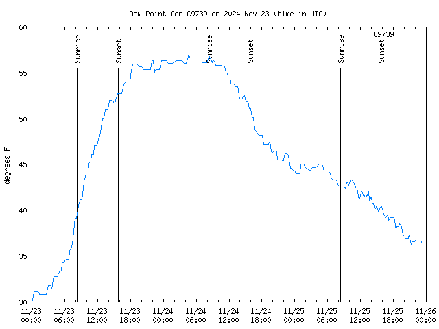 Latest daily graph