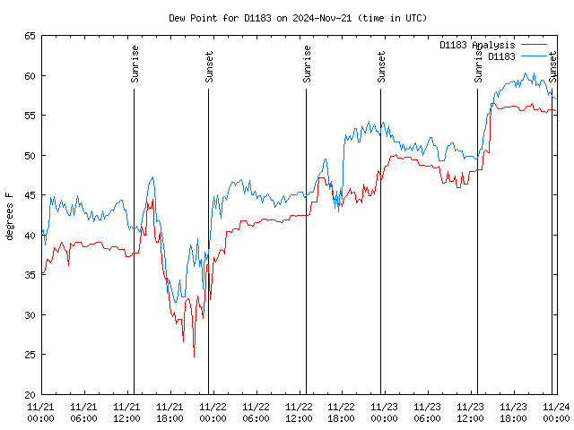 Latest daily graph