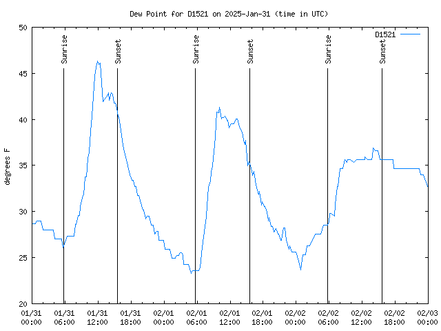 Latest daily graph