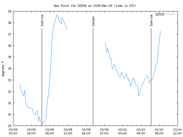 Latest daily graph