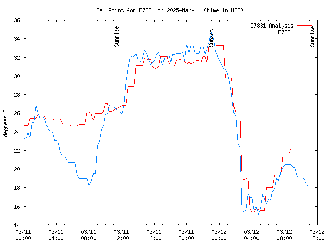 Latest daily graph