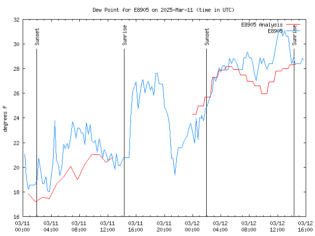 Latest daily graph