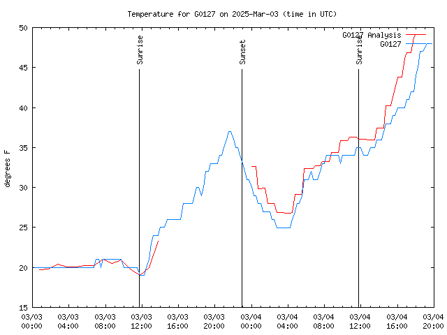 Latest daily graph