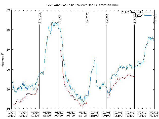 Latest daily graph