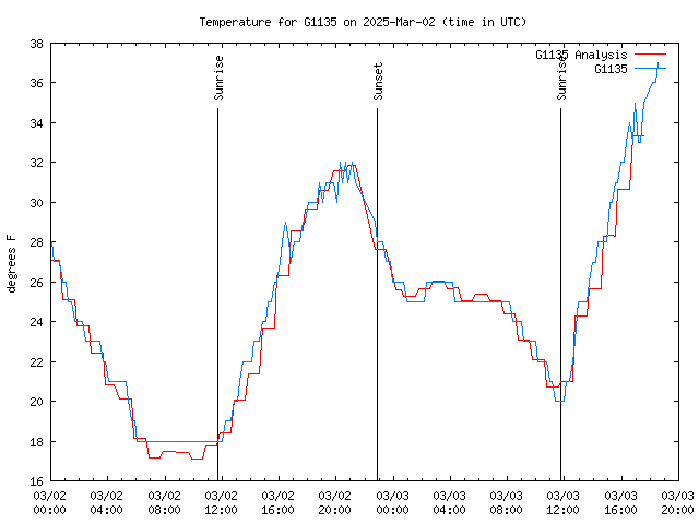 Latest daily graph