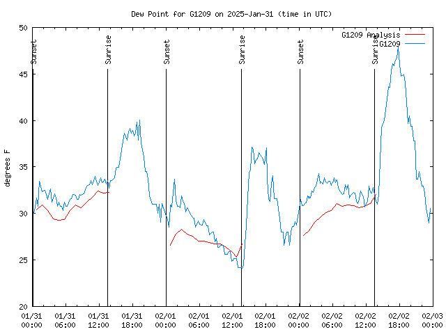 Latest daily graph