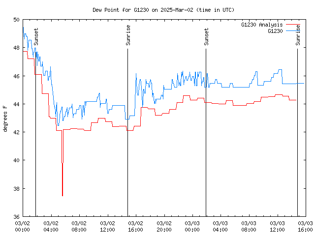 Latest daily graph