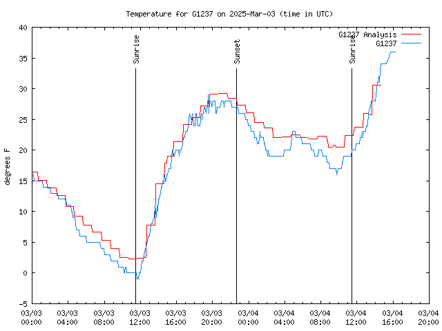 Latest daily graph