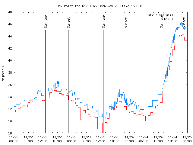 Latest daily graph