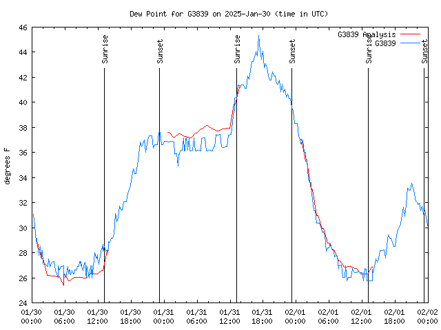 Latest daily graph