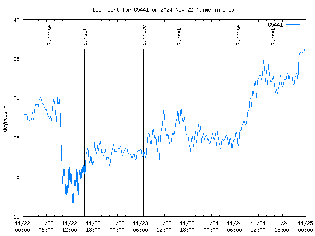 Latest daily graph