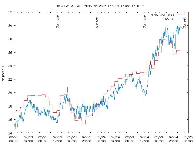 Latest daily graph